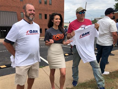 OAN reporter Chanel Rion showed up to Trump rally in OSU shirt